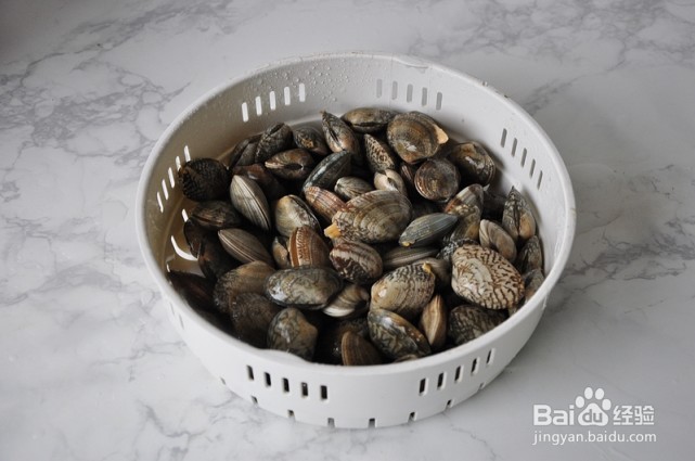 炒花蛤的制作方法