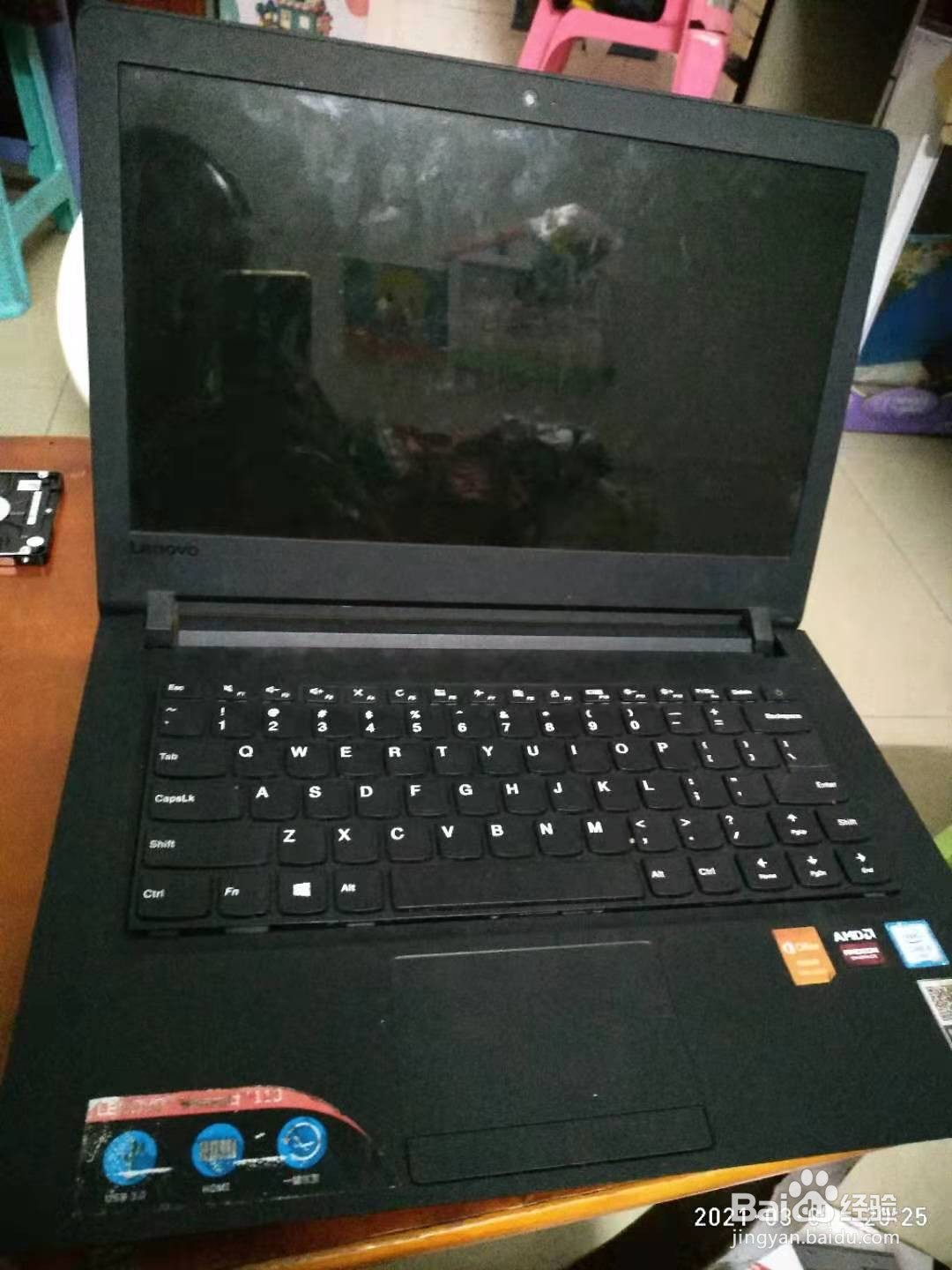 拆装更换配件联想笔记本电脑ideapad 110。