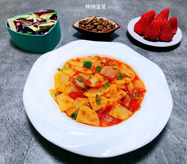 西红柿炒土豆片