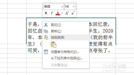 如何将word中多行文本粘贴到excel的一个格里