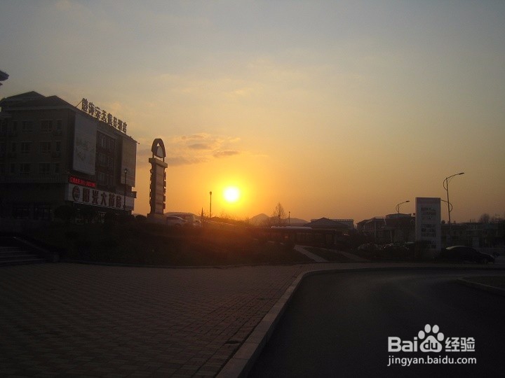 老年人怎样用数码相机拍夕阳
