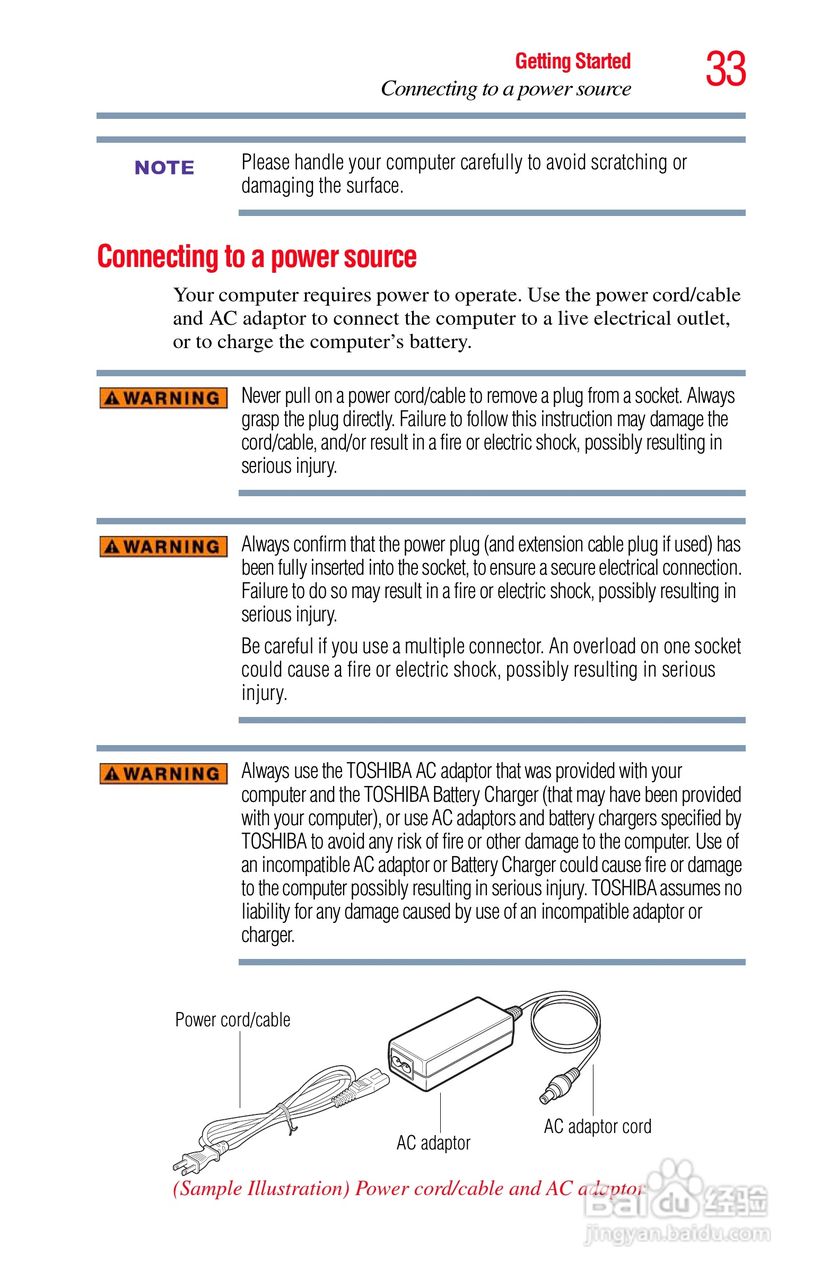 东芝NB200笔记本电脑使用说明书:[4]
