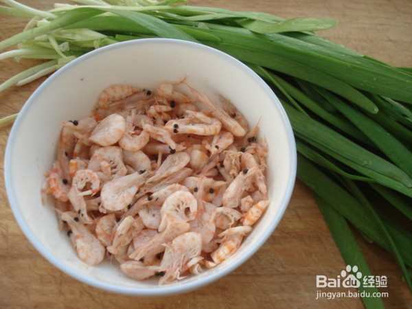 韭菜炒磷虾的做法