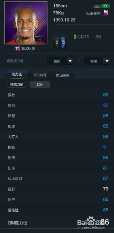 FIFA OL3新版巴西国家队球员推荐(替补上篇)