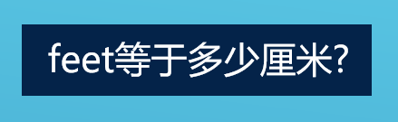 feet等于多少厘米