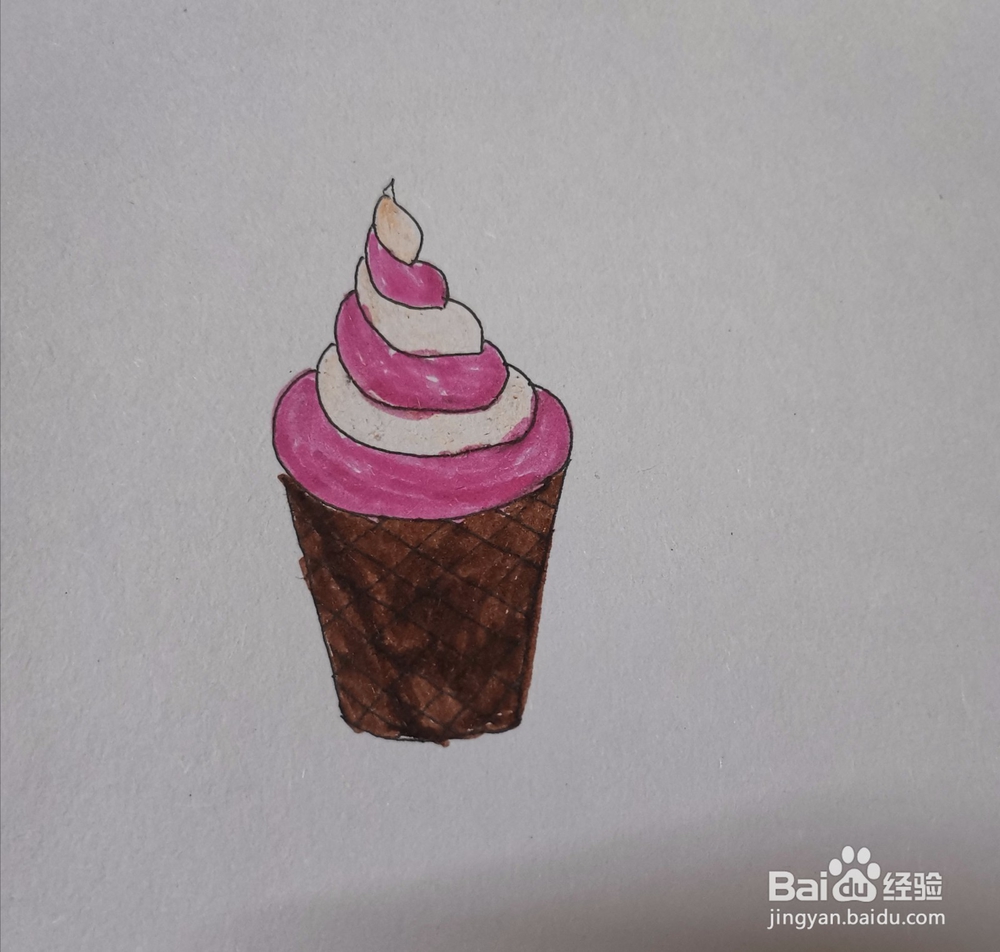 冰淇淋简笔画