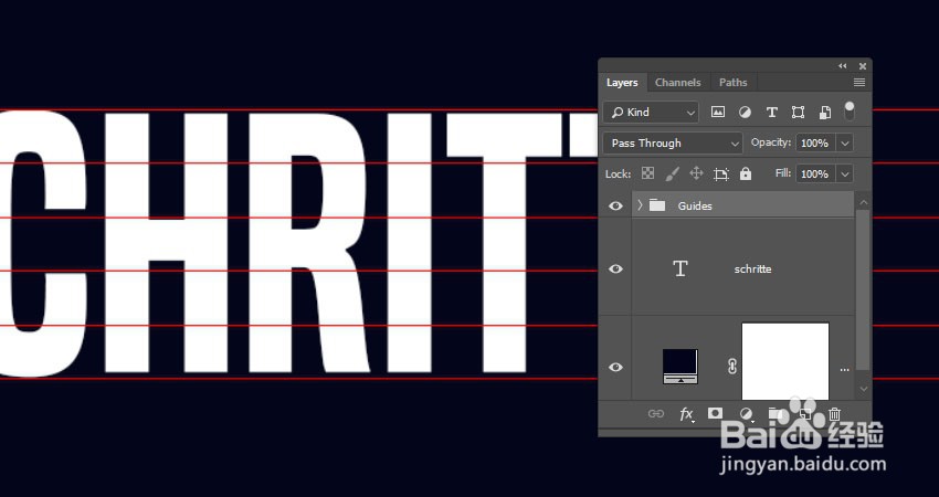如何在PS中制作3D折叠步骤文字效果