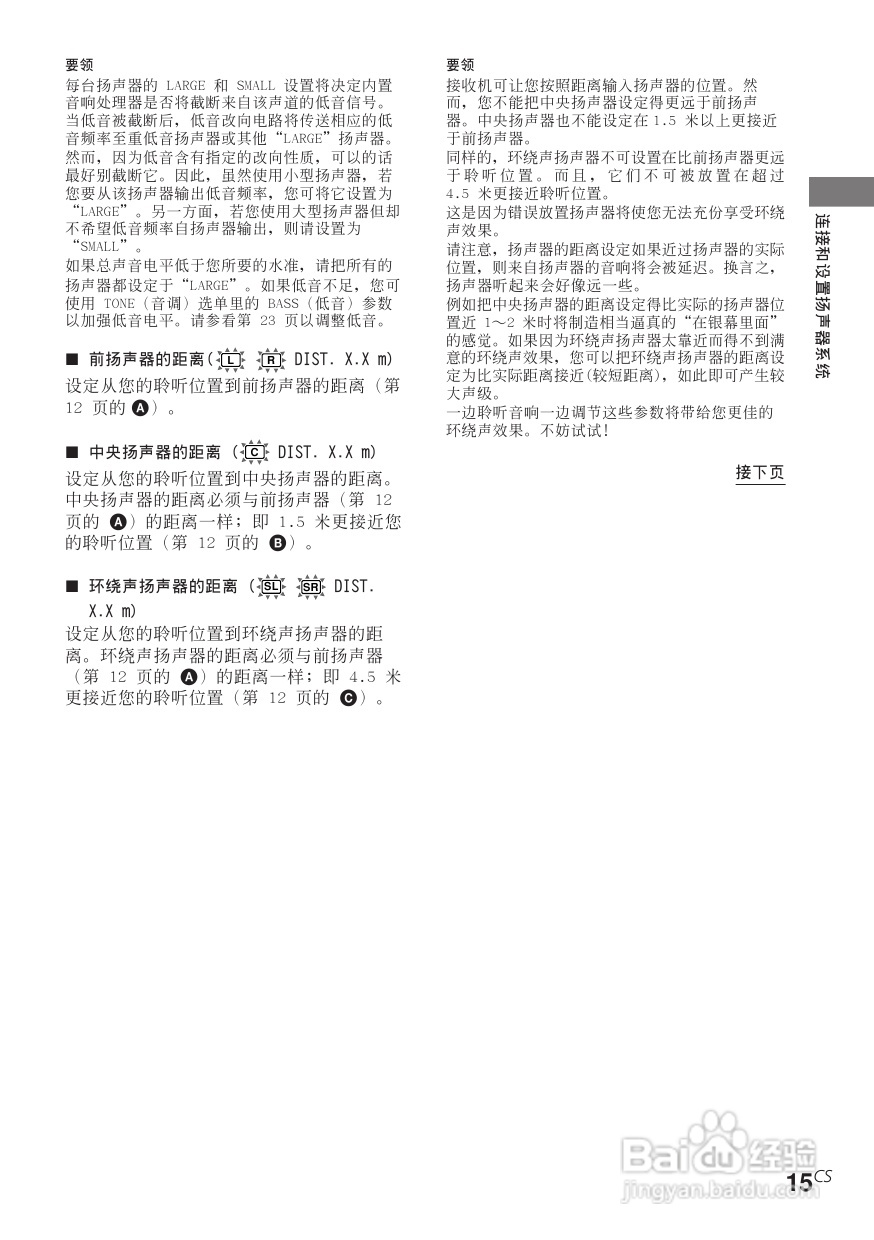索尼STR-SL40功放使用说明书:[3]