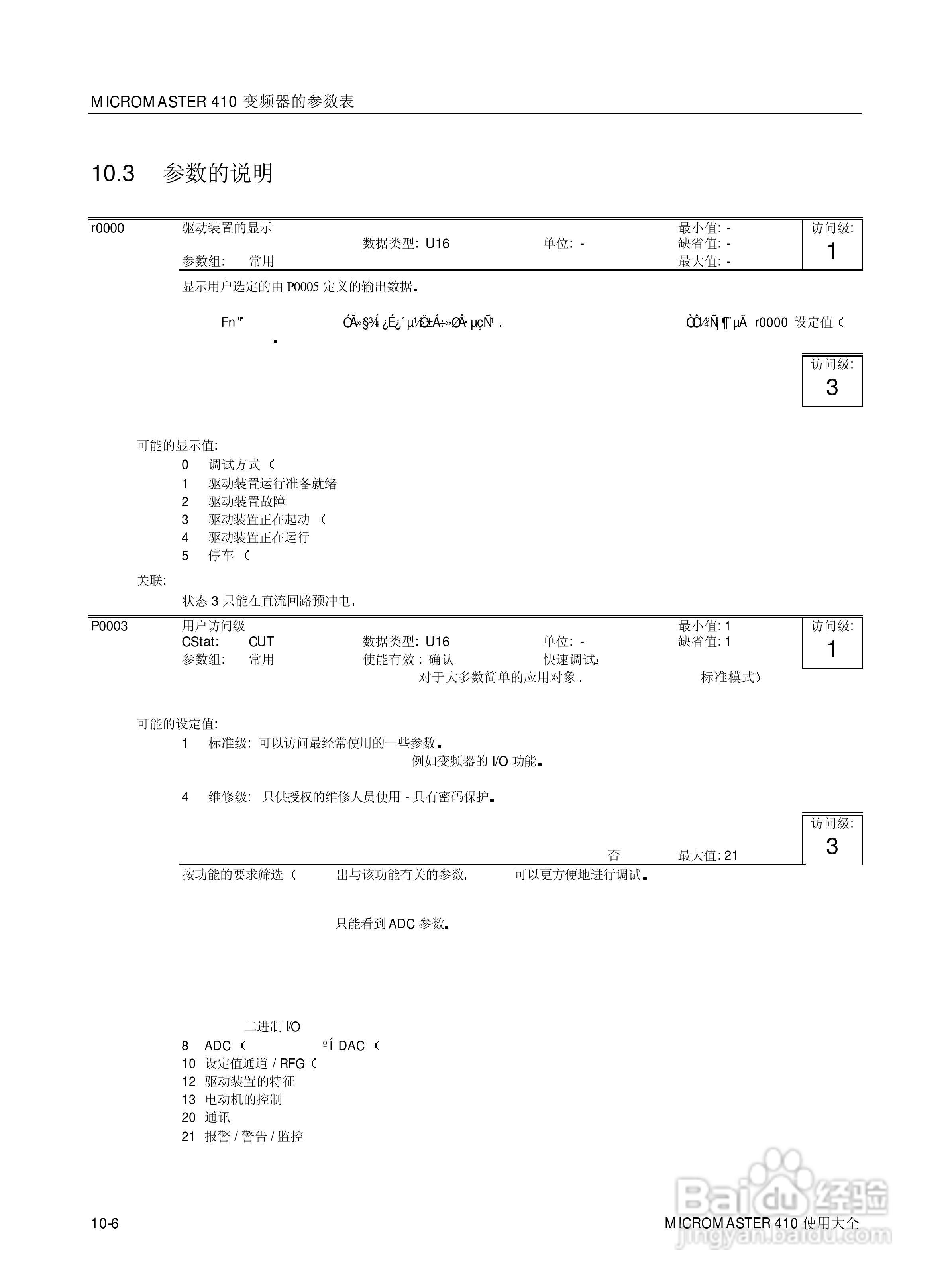 西门子MM410通用型变频器说明书:[9]