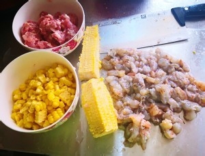 健康养生佳品玉米鲜虾大馄饨的做法