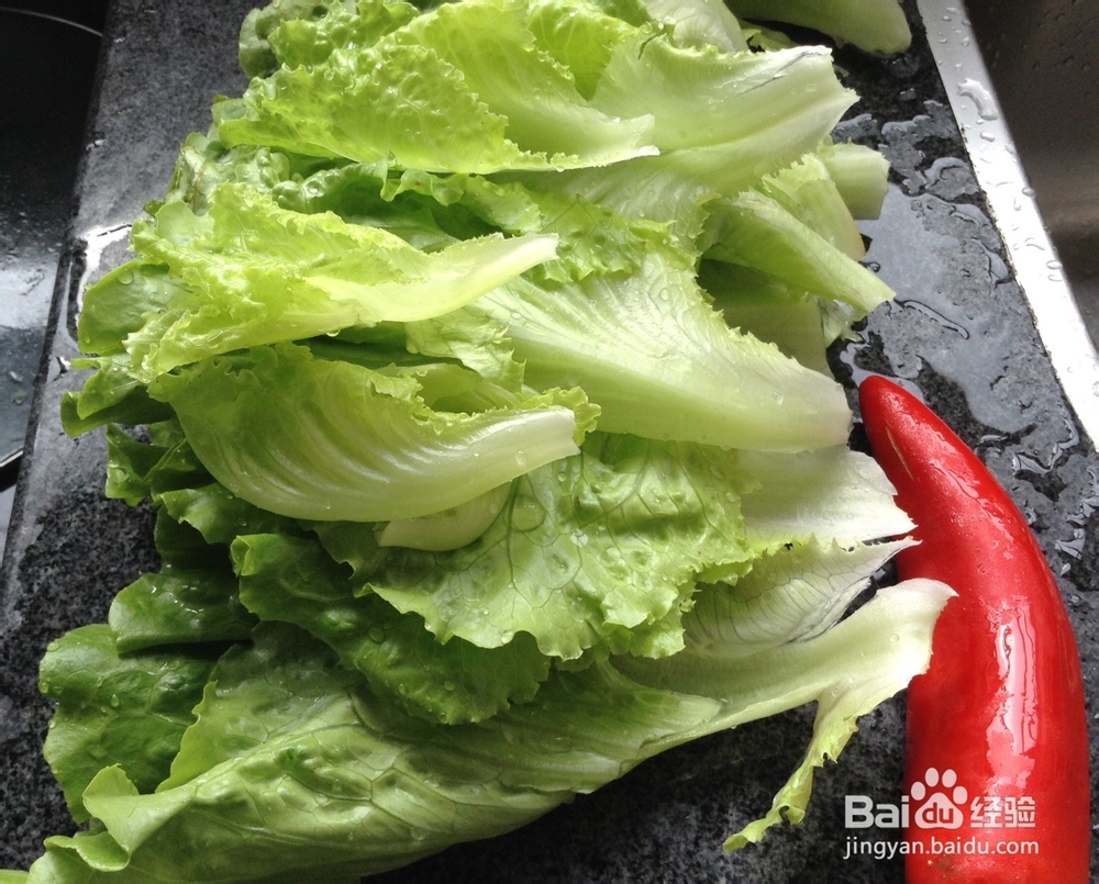 炒生菜的制作