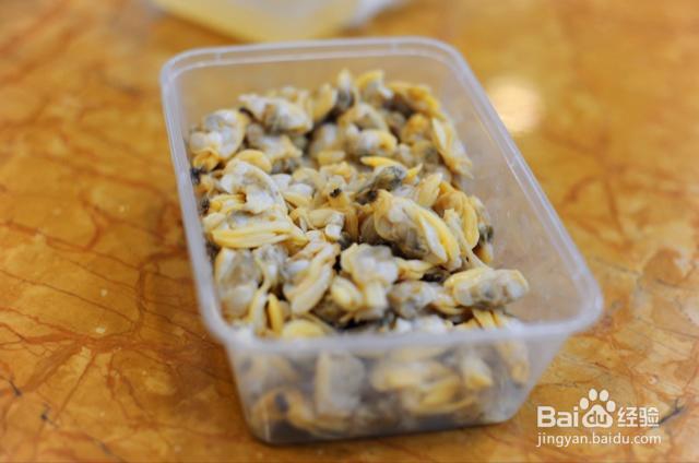 营养美味的蛤肉炒韭菜花