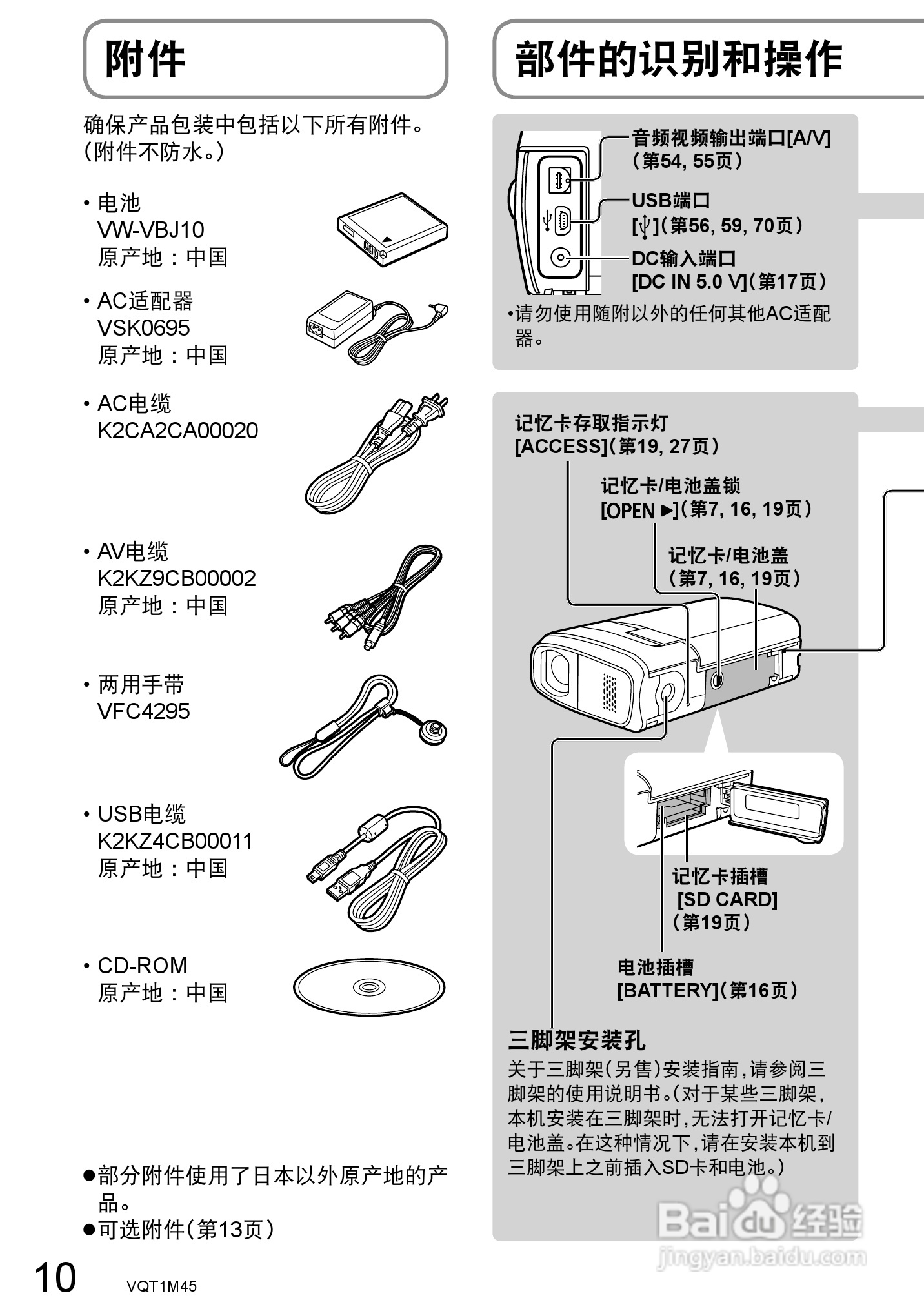 松下SDR-SW28GK数码摄像机使用说明书:[1]