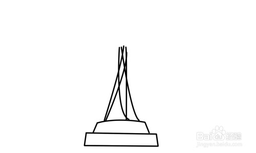 中原福塔简笔画如何画?