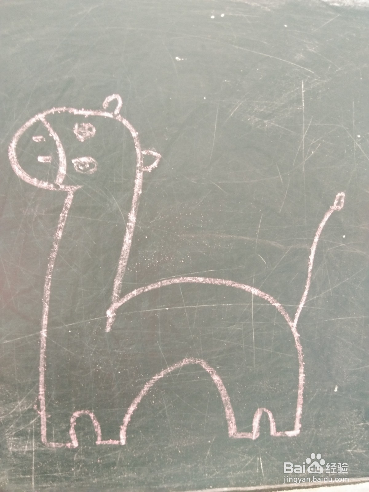 “长颈鹿”的简笔画法