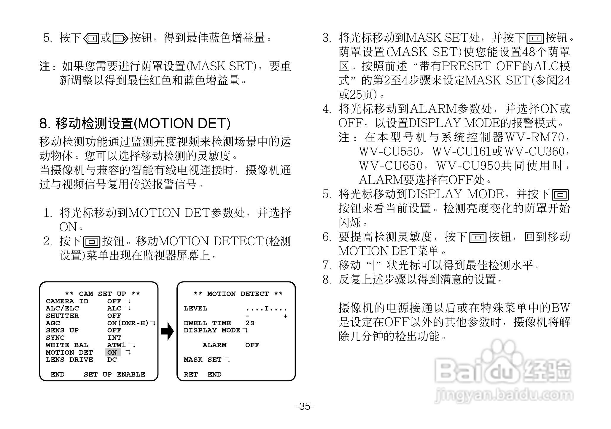 松下WV-CL924A超低照度彩色摄像机使用说明书:[4]
