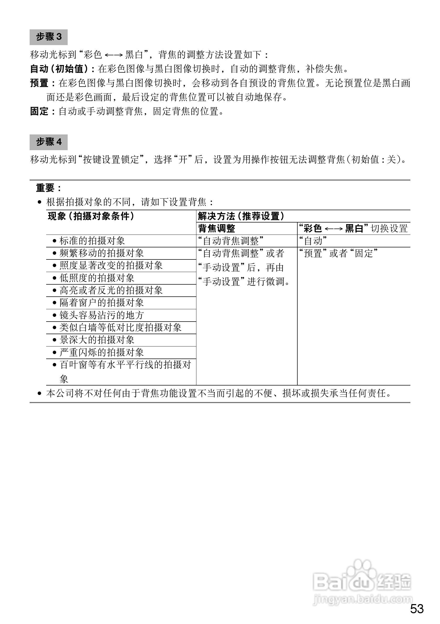 Panasonic WV-CF504CH彩色闭路监控摄像机使用说明书:[6]