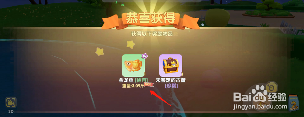 摩尔庄园手游如何获得金龙鱼