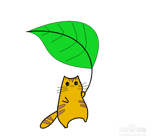 <b>拿着叶子的小橘猫怎么画</b>