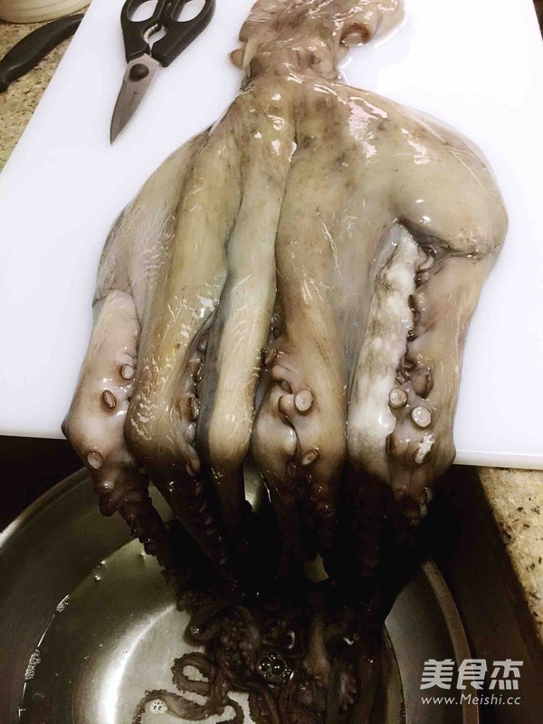 八爪鱼色拉的做法