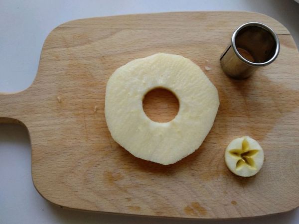 苹果豆沙甜甜圈