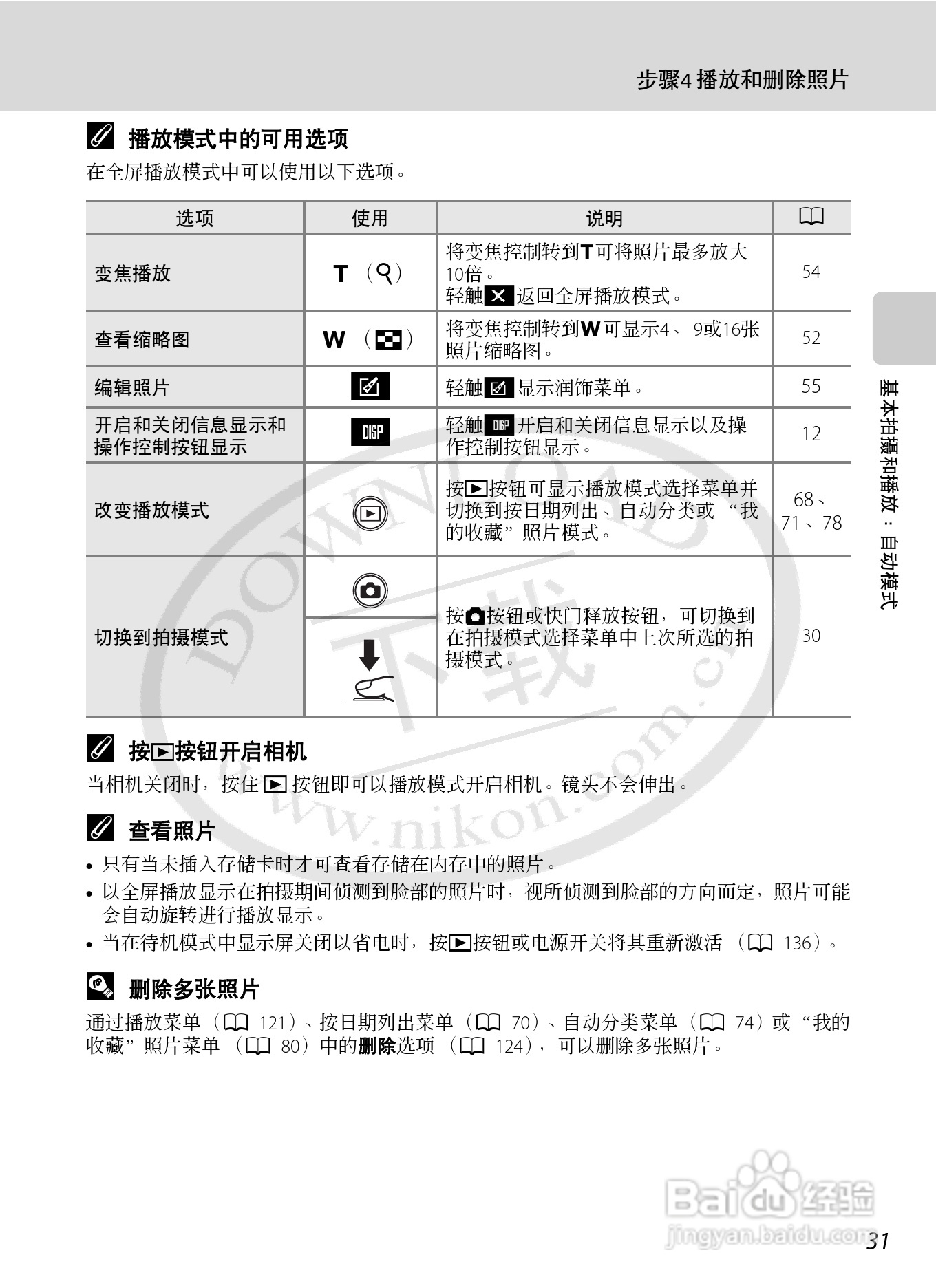 NIKON 数码相机COOLLPIX S230用户手册:[5]