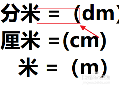 分米用字母怎么表示