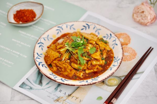 麻辣蒜香包浆豆腐