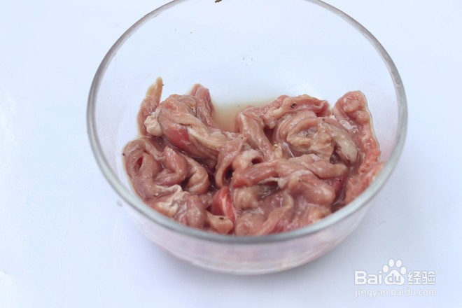 美味的牛肉丝炒白萝卜
