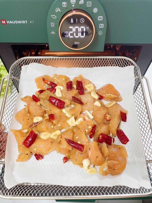 无油空气炸辣子鸡丁