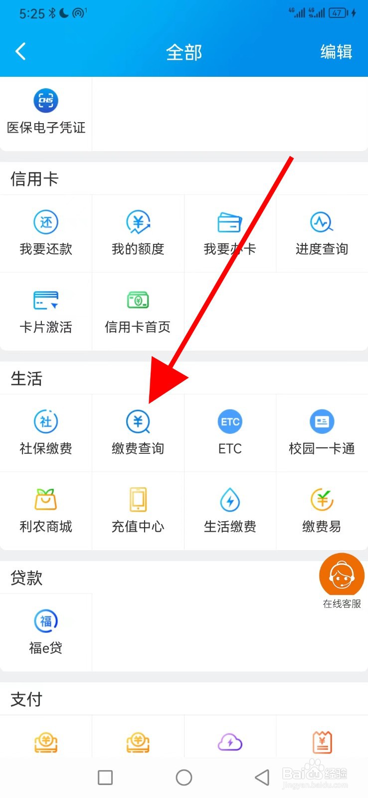 湖北农信在哪查看缴费查询