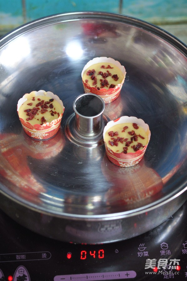 蔓越莓蒸蛋糕