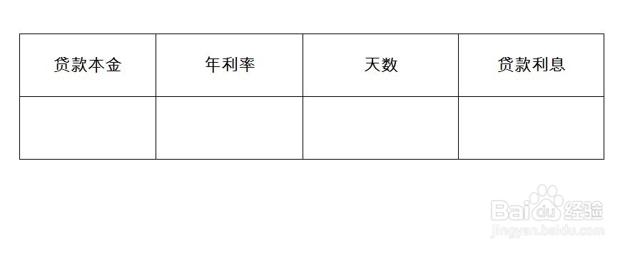 贷款利息计算