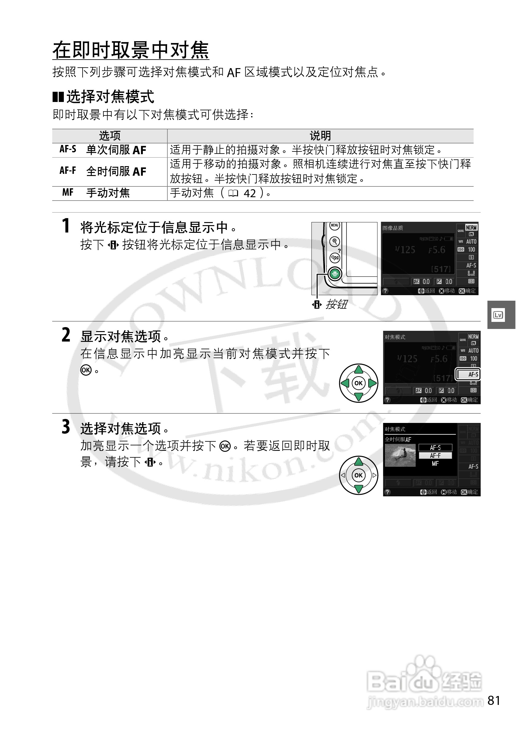尼康NIKON D3200数码相机使用说明书:[11]