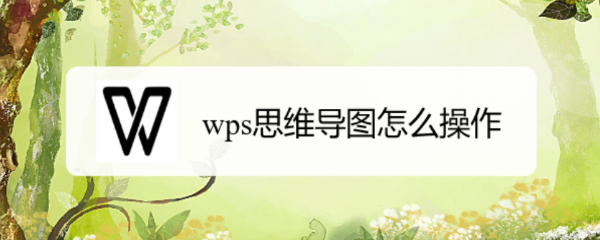 wps思维导图怎么操作