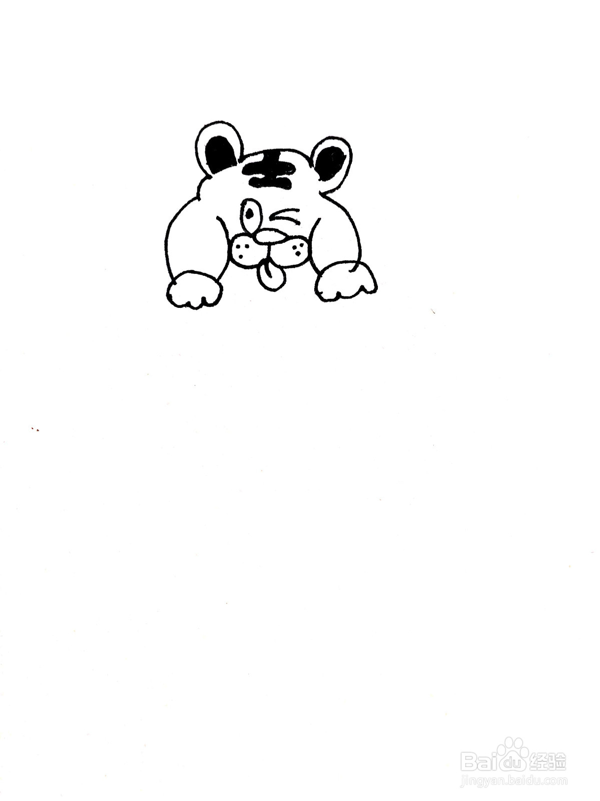 虎年主题画怎么画