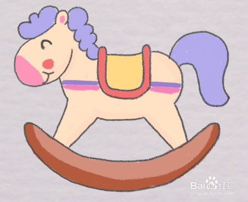 玩具木马简笔画