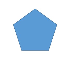 Word文档如何让插入的正五边形内部没有填充颜色