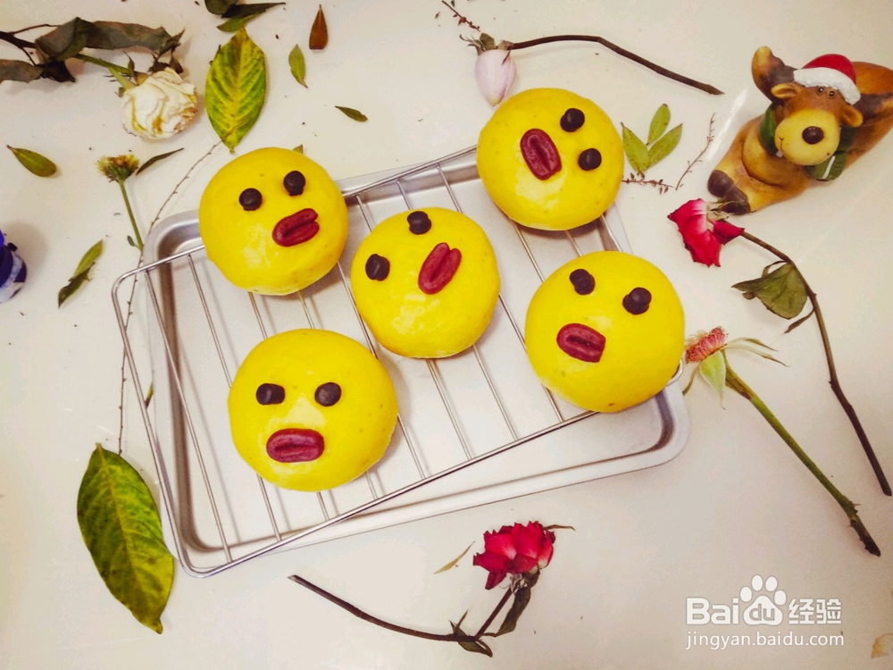 小黄鸭南瓜馒头做法