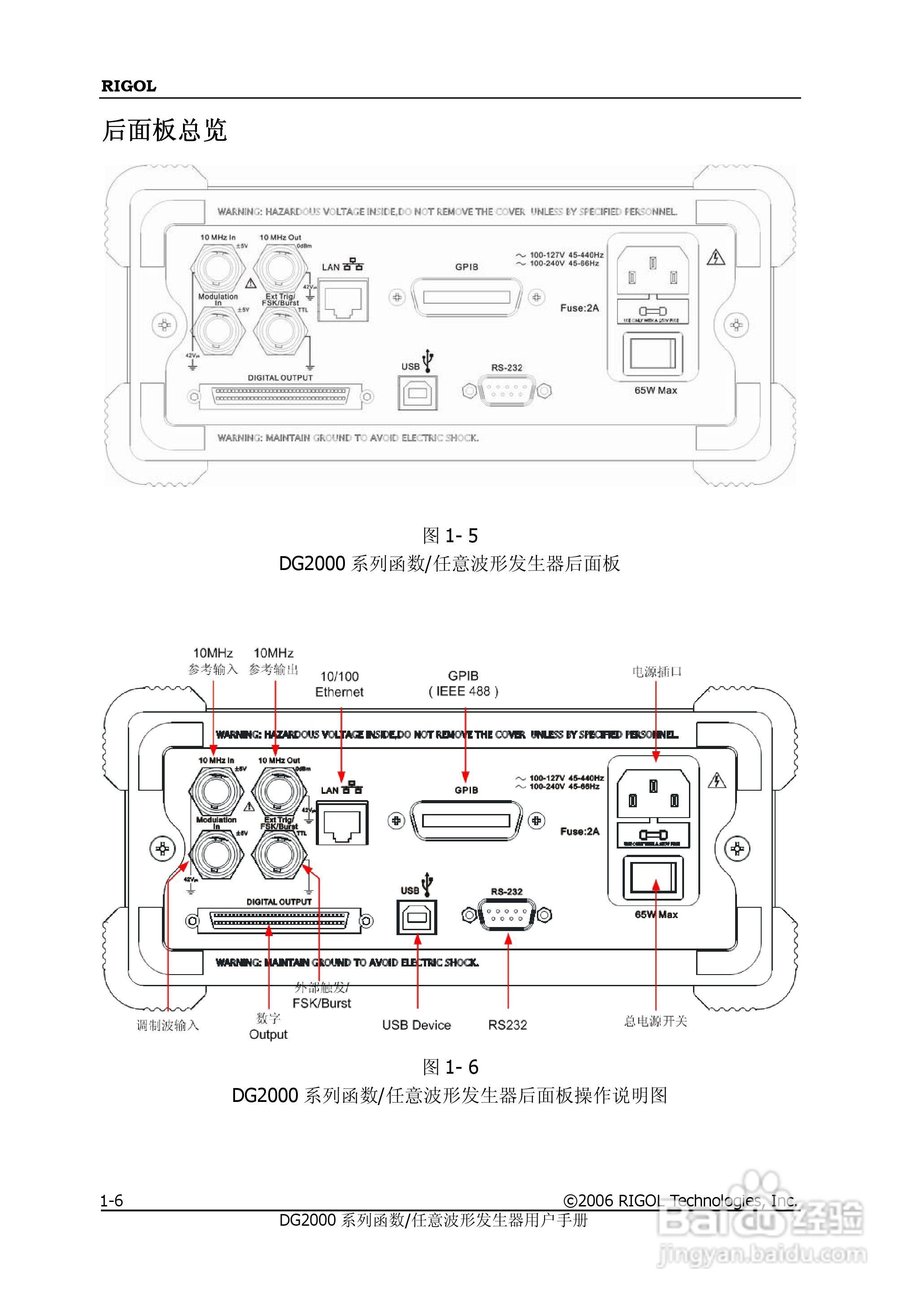 DG2021A函数/任意波形发生器使用说明书:[2]