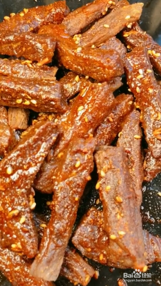 如何制作芝麻牛肉干?