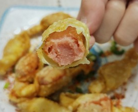 好吃的脆皮火腿肠