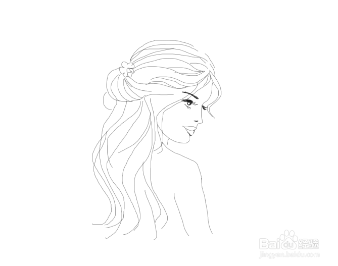 简笔画可爱少女如何画