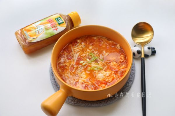 杏鲍菇番茄蛋羹