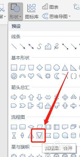 Word怎么插入流程图:合并