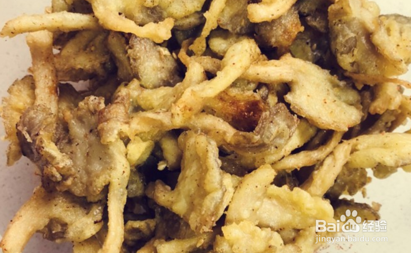 椒盐蘑菇-超好吃的下酒菜