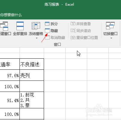 Microsoft Excel如何隐藏表格中的数据