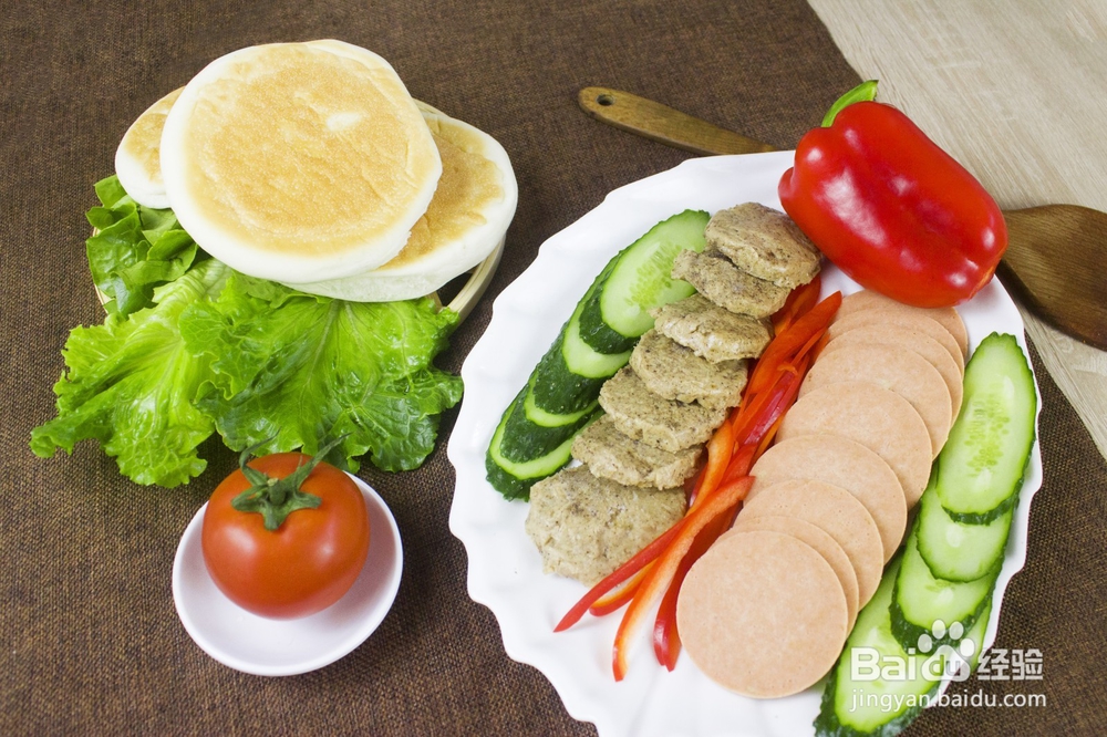 家常素菜怎么做(二十三)中式汉堡