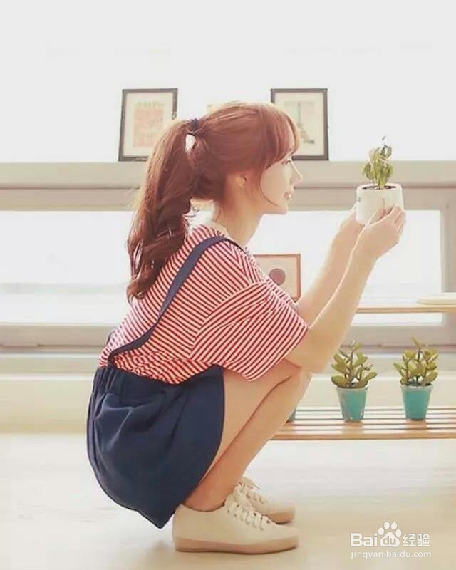 发量少怎么扎马尾图解