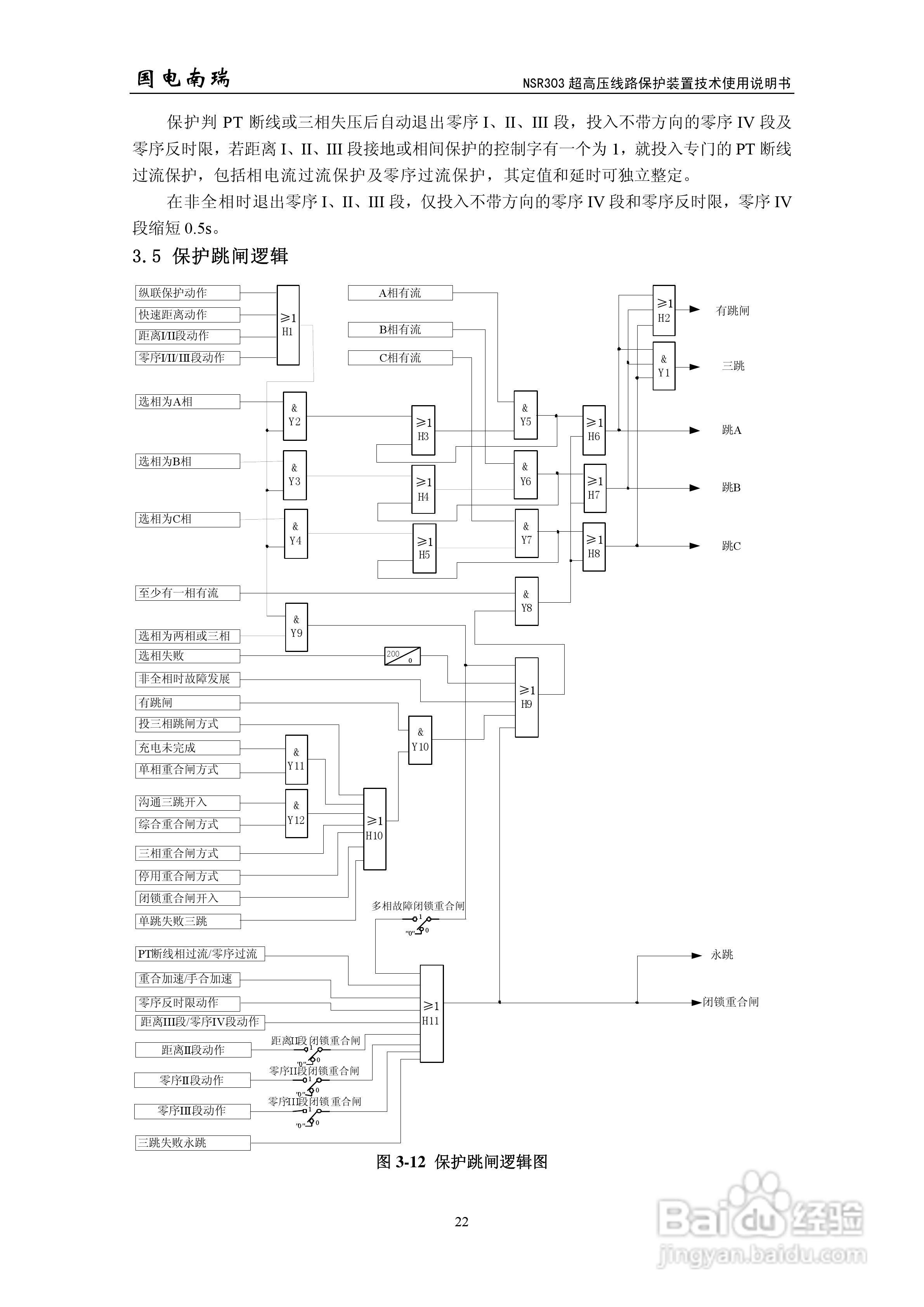 国电南瑞NSR303超高压线路保护装置技术使用说明书:[3]